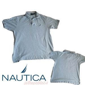 Men's Sky Blue Nautica Polo Shirt Sz M